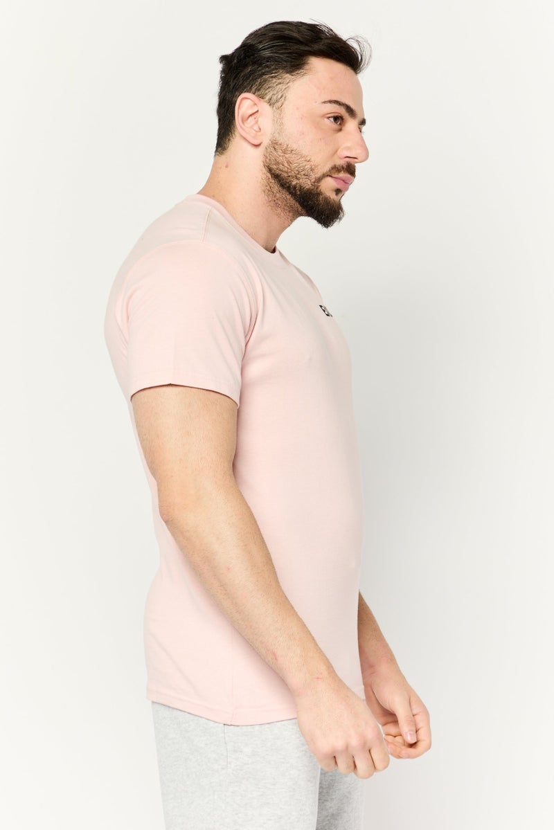 PUMA Men Sportswear Fit Embroidered Short Sleeves Outdoor T-Shirt, Pink - Image 3