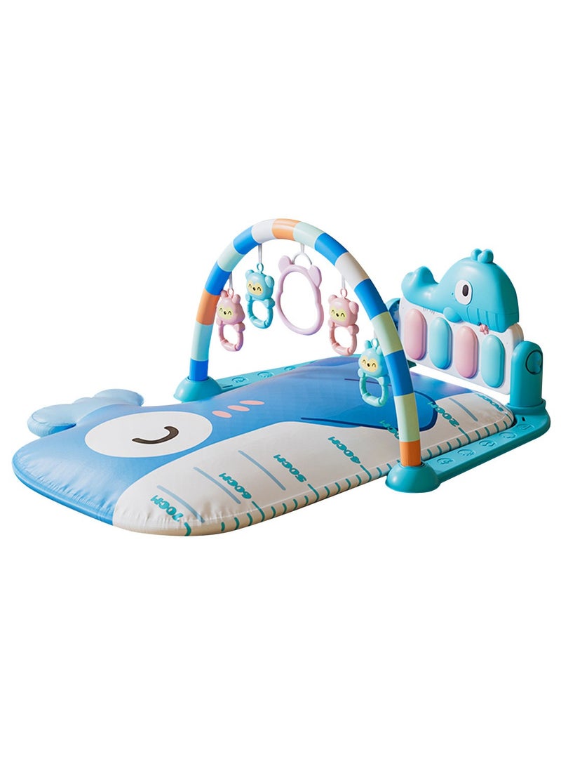 ما بيبي سجادة لعب الأطفال في صالة الألعاب الرياضية، سجادة وقت البطن، مركز الأنشطة الموسيقية لحديثي الولادة، ألعاب البيانو، بساط لعب الأطفال، الموسيقى والضوء، هدايا حديثي الولادة لألعاب الأطفال