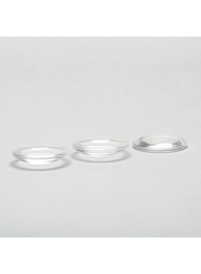 Dophee Glass Cabochons Dome Tiles, 10PCS 30mm, Thickness 7mm, Clear Round Flat Back Dome Cabochons Set for DIY Craft Photo Charms, Cameo Pendants, Rings, Necklace and Jewelry Making - Image 4