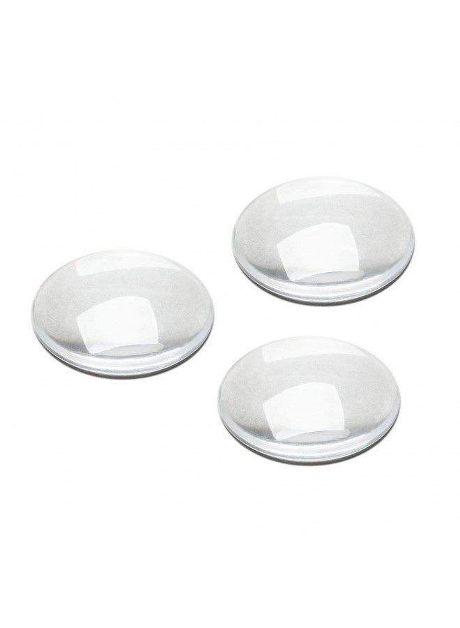 Dophee Glass Cabochons Dome Tiles, 10PCS 30mm, Thickness 7mm, Clear Round Flat Back Dome Cabochons Set for DIY Craft Photo Charms, Cameo Pendants, Rings, Necklace and Jewelry Making - Image 1