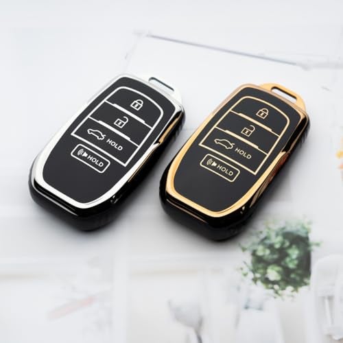 Tautrophen Key Fob Cover Fit for Toyota Camry Mirai 2025 Crown Corolla Grand Highlander Tundra Venza Sequoia - Image 5