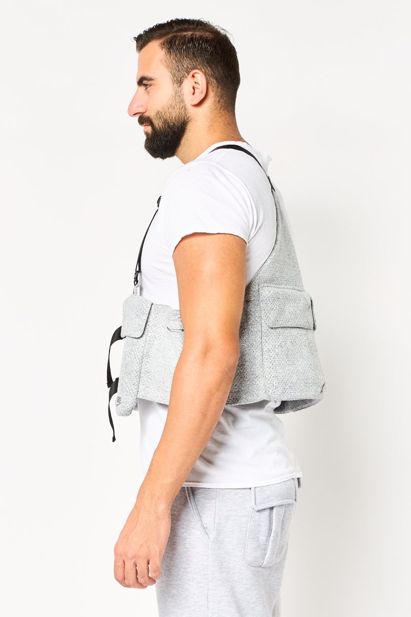 Nike سترة رجال فوروارد Utility، رمادي - Image 3