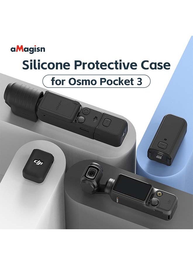 aMagisn aMagisn Premium Silicone Protective Case for DJI Osmo Pocket 3 - Essential Accessory for DJI Gimbal Action Camera  - Image 5