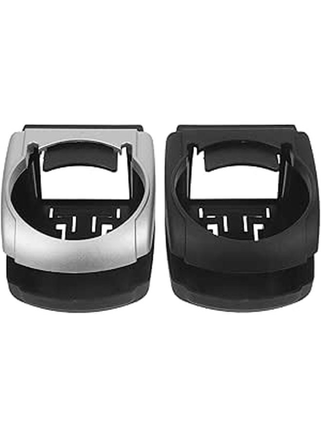 2Pcs Black Car Vent Cup Holder Universal Vehicle Air Vent Water Bottle Mount - Image 1