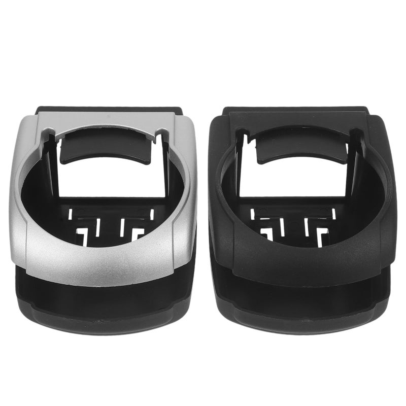 2Pcs Black Car Vent Cup Holder Universal Vehicle Air Vent Water Bottle Mount - Image 2