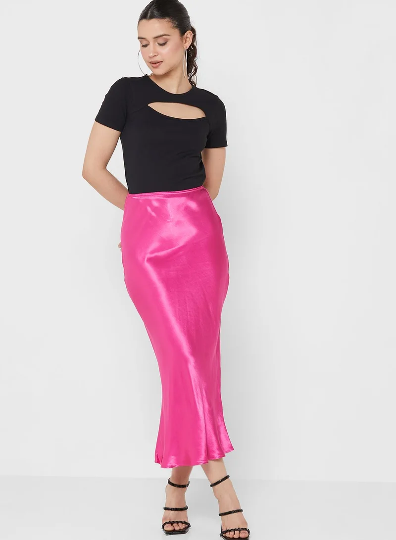 Topshop Petite High Waist Maxi Skirt