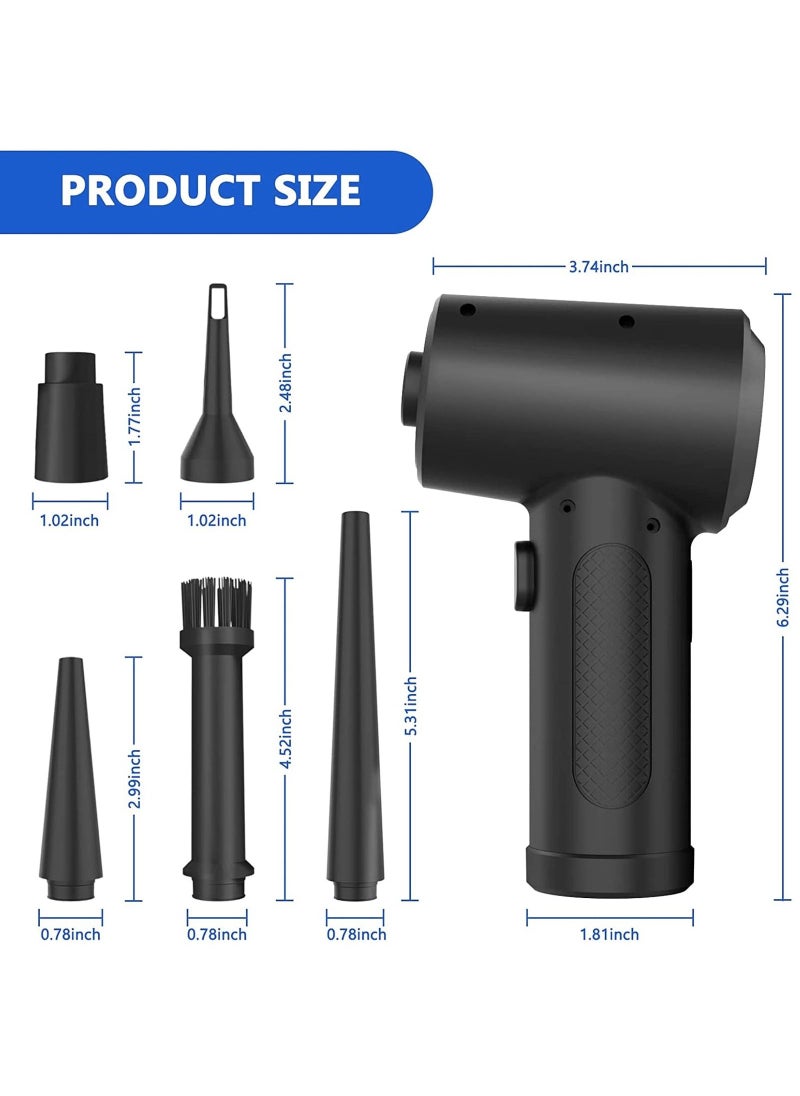 Homeosoobone - Cordless Electric Air Duster with 8 Nozzle Attachment Handheld Portable 91000 RPM Blower for Cleaning Computer Keyboards Save on Replacement Canned Air Bottles Fees - Image 1
