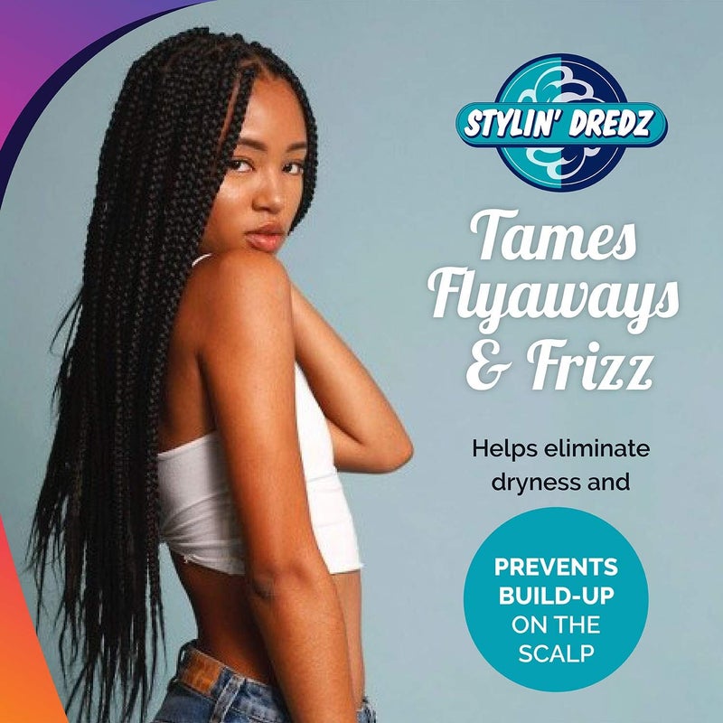Stylin Dredz شمع جل ستايلين دريدز مع زيت شجرة الشاي - تويست إن لوك - ثبات أقصى (500 مل، عبوة من 2) - Image 4