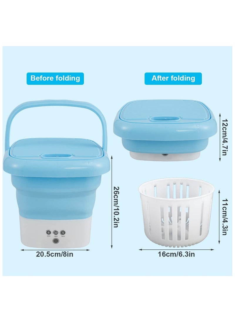 Orleans Cloud - Folding Mini Washing Machine | Automatic Portable Lightweight Clothes Washer | Ideal for Travel, Camping, Apartment Laundry | Underwear Washer - Image 1