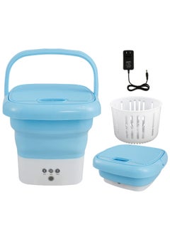 Folding Mini Washing Machine | Automatic Portable Lightweight Clothes Washer | Ideal for Travel, Camping, Apartment Laundry | Underwear Washer
