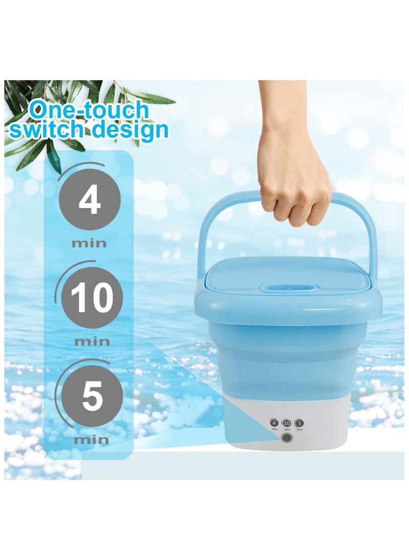 Orleans Cloud - Folding Mini Washing Machine | Automatic Portable Lightweight Clothes Washer | Ideal for Travel, Camping, Apartment Laundry | Underwear Washer - Image 1