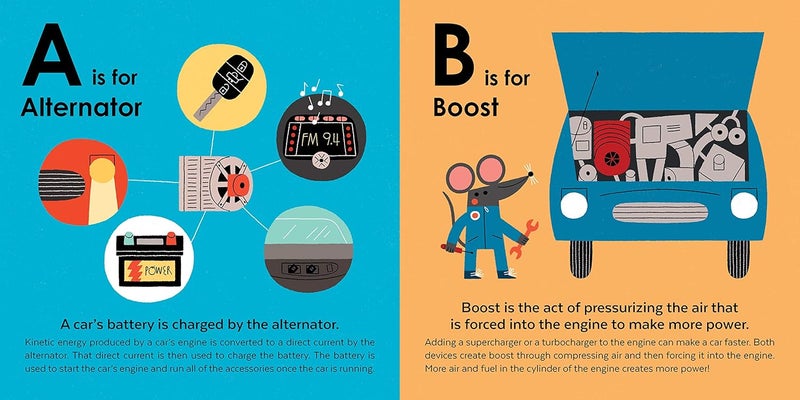 Z Is for Zoom: A Scientific Alphabet of How Things Go, from Alternator to Zerk Fitting  - Image 3