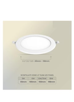 GLOWARE GloWare 24W Round LED Slim Panel Light – Warm White, Ultra-Thin Recessed Ceiling Fixture (Model: Glo-RRPL24WW)  - Image 2