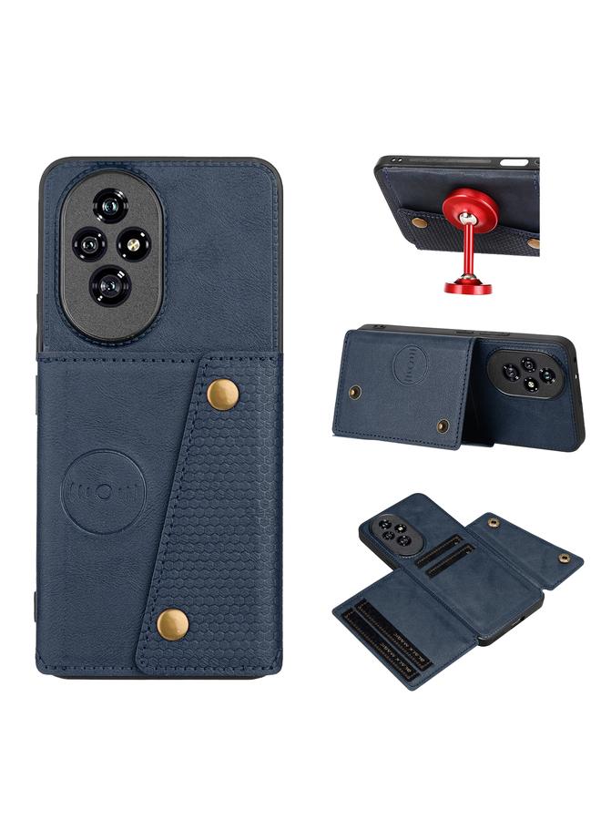 اس-توب جراب هاتف مغناطيسي بفتحات بطاقات مزدوجة لهاتف Honor 200 - Image 1