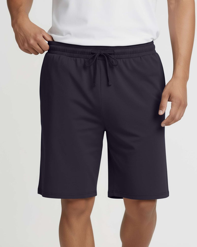 REALESSENTIALS Real Essentials 3 Pack: Men's Soft Lounge Pajama Bottoms Sleep Shorts Breathable Cool Fabric (Available in Big & Tall) - Set 6, XL - Image 4