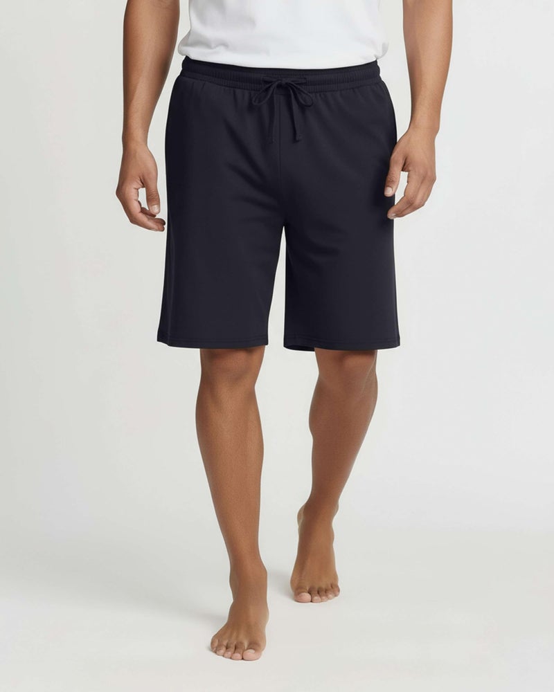 REALESSENTIALS Real Essentials 3 Pack: Men's Soft Lounge Pajama Bottoms Sleep Shorts Breathable Cool Fabric (Available in Big & Tall) - Set 6, XL - Image 3