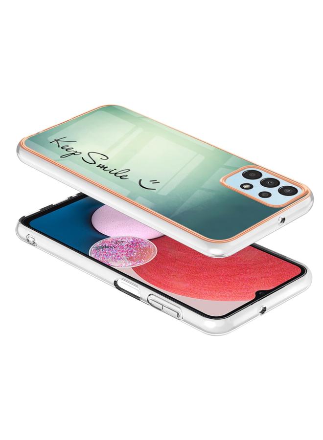 اس-توب جراب لهاتف Samsung Galaxy A13 4G، جراب هاتف IMD مزدوج الجوانب من الرخام المطلي بالكهرباء - Image 4