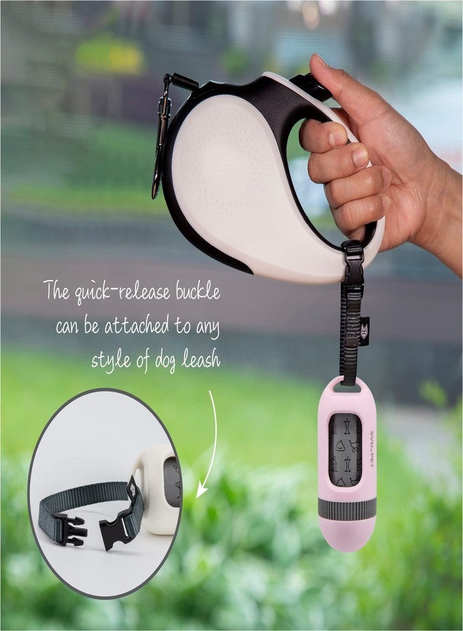 SVD.PET Dog Poop Bag Dispenser, Retractable Waste Bag Fits Any Dog Leash, Built-in Waste Bags, Poop Bag Holder, Doggy Walking Accessory (Primrose Pink) - Image 3