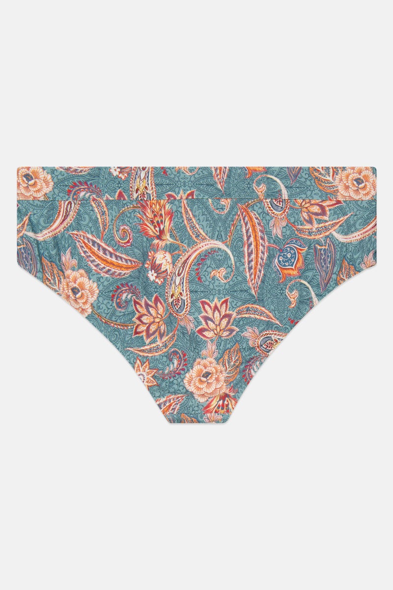 ESPRIT Women Floral Pattern Pull On Bikini Bottom, Multicolor - Image 2