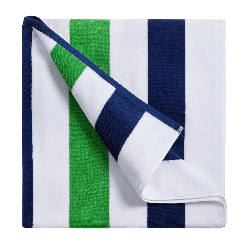 Bornbay Large Beach Towel Oversized 40X70 Big Cute Pool Towel Extra Large Thick Grassgreen Beach Towels XL Wide Fluffy Beach Towel Oversize Giant Stripe Cotton Pool Towel for Adults