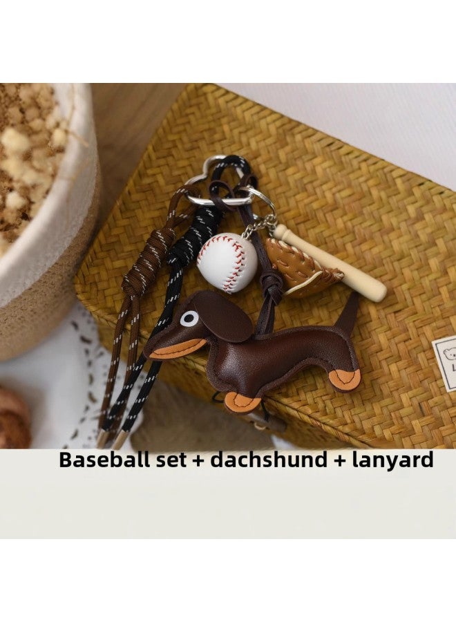 Ins Wind Alkaline Water Bread Bagel Miu Bag Pendant Baseball Braided Rope Car Key Same As Korean Blogger-Color:Harry Potter Wallet Pendant  - Image 2