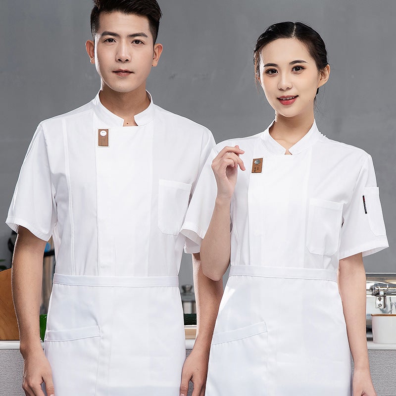 Smiling Chef Work Clothes Female Catering Western Restaurant Baking Pastry Bakery Pastry Chef Kitchen Long-Sleeved Male - Image 1