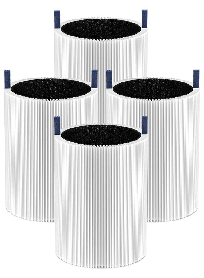 isinlive 4 Pack Mini Max Replacement Filter Compatible with Blueair Blue Pure Mini Max Air Purifiers, Blue Pure FMINI Filter True HEPA & Activated Carbon Air Filter Fits for Blue Pure Mini Max - Image 1