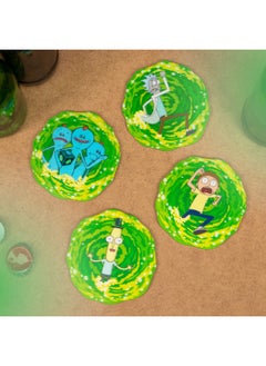 Paladone Rick And Morty 3D Set Of 4 Drink Coasters Multi Colored 4 Count  - Image 5