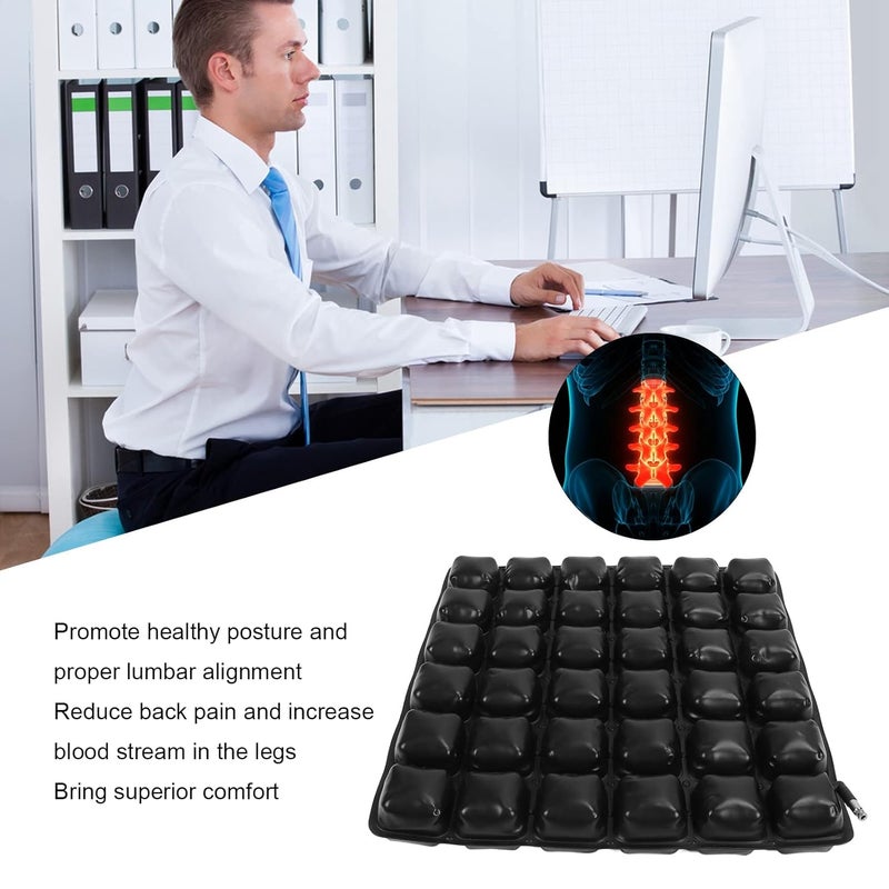 klarako 3D Inflatable Seat Cushion, Comfortable Breathable Wheelchair Car Cushion for Arthritis Pregnancy - Image 2