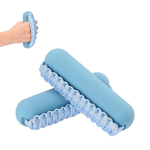 Hikeen Hand Weights Set for Women Men, Soft Dumbbells of 2 (1lb Each), Walking Weight with Hand Strap for Aerobics, Jogging, Running(Blue,2lb sets) - Image 1