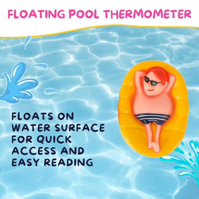 Kingsource Pool Thermometer Large Floating Water Temperature Thermometers with String, Water Thermometer Aquarium,for Outdoor & Indoor Swimming Pools, Spas, Hot Tubs, Aquariums & Fish Ponds - Image 2