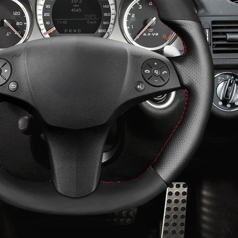 Wivplex Leather Steering Wheel Cover for Mercedes-Benz - Image 5