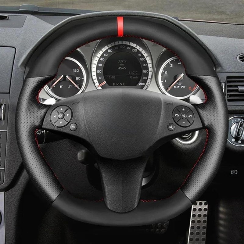 Wivplex Leather Steering Wheel Cover for Mercedes-Benz - Image 4