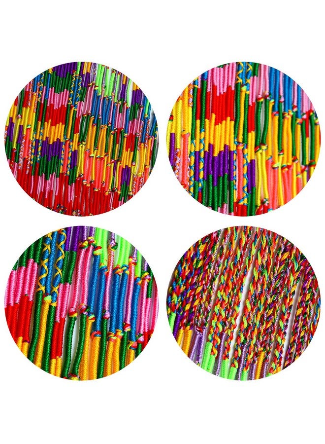 Resinta 100 Pieces Handmade Braided Bracelets Assorted Colors Friendship Cords Thread Bracelets Party Supply Favors for Wrist Anklet - Image 4