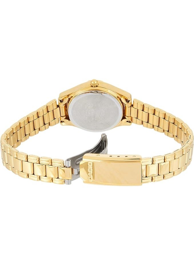 كاسيو ساعة كاسيو نسائية ذهبية بعقارب وحزام معدني LTP-1275G-9ADF - Image 2