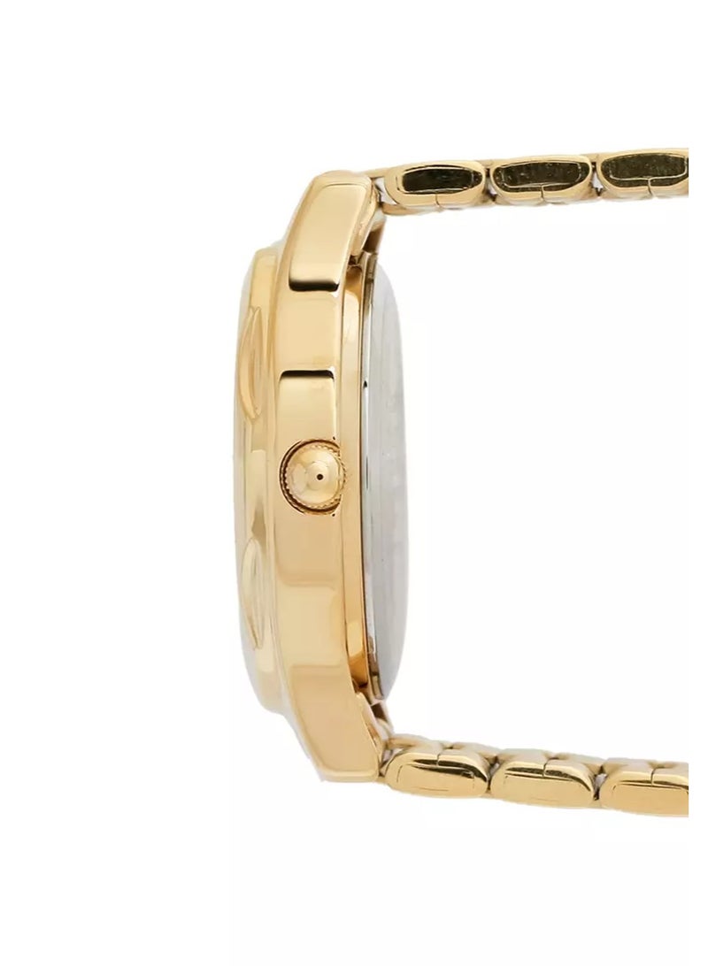 كاسيو ساعة كاسيو نسائية ذهبية بعقارب وحزام معدني LTP-1275G-9ADF - Image 4