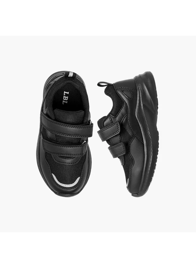 ال بي ال من شو اكسبرس Boys Panelled School Shoes with Hook and Loop Closure