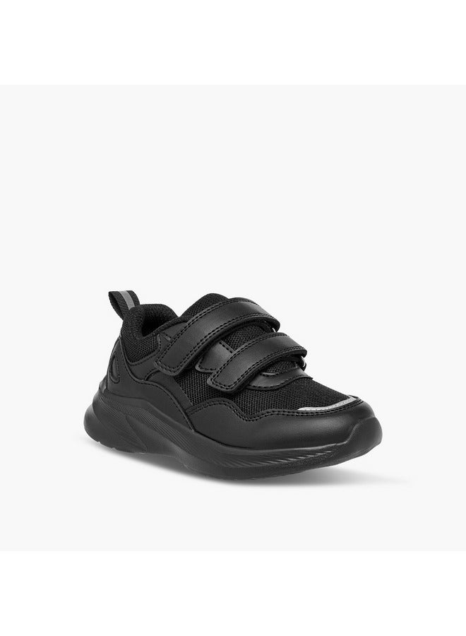 LBL by Shoexpress Boys Panelled School Shoes with Hook and Loop Closure  - Image 2