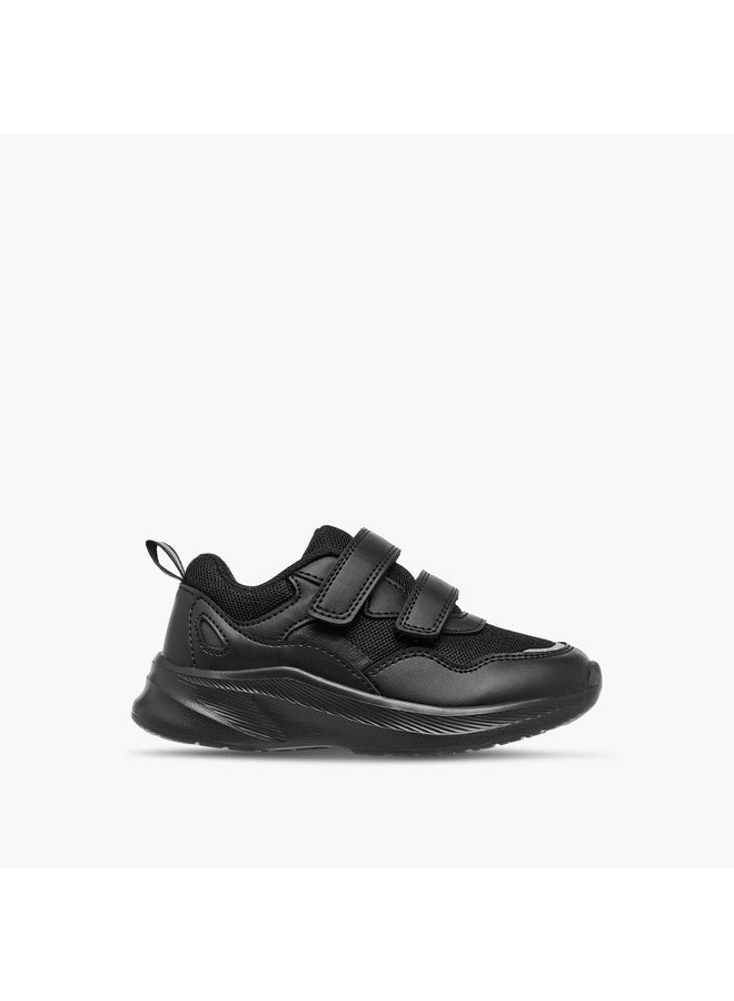 LBL by Shoexpress Boys Panelled School Shoes with Hook and Loop Closure  - Image 3