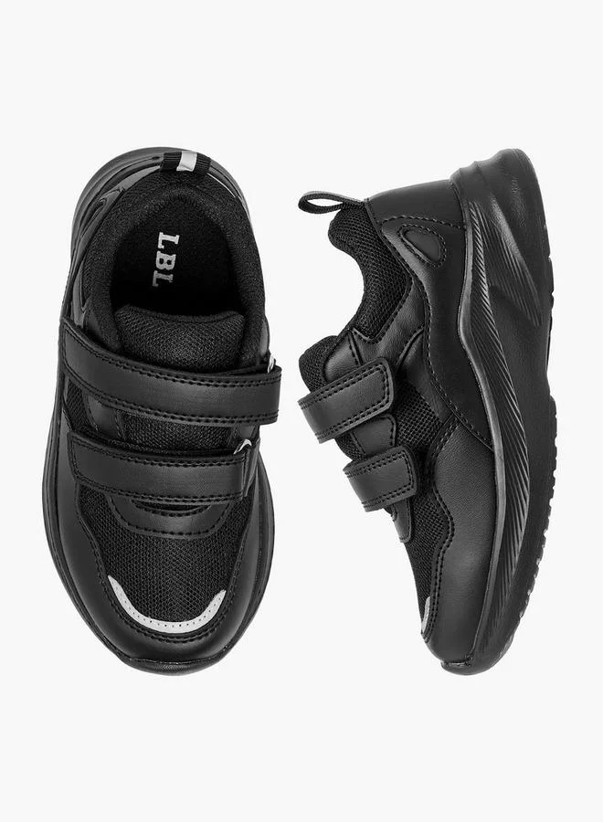 LBL by Shoexpress Boys Panelled School Shoes with Hook and Loop Closure