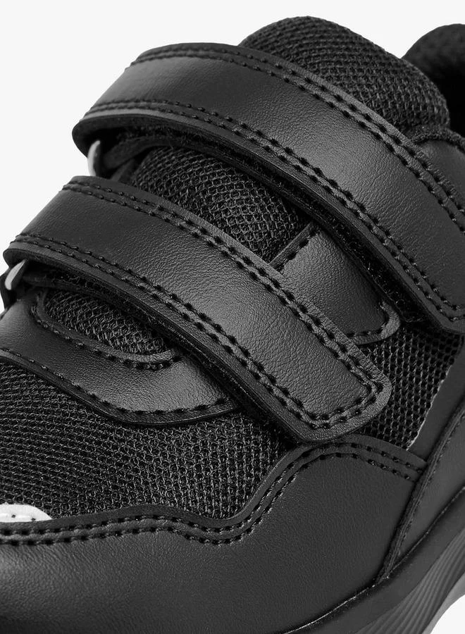 LBL by Shoexpress BLACK Boys Panelled School Shoes with Hook and Loop Closure for Men | Best Price UAE