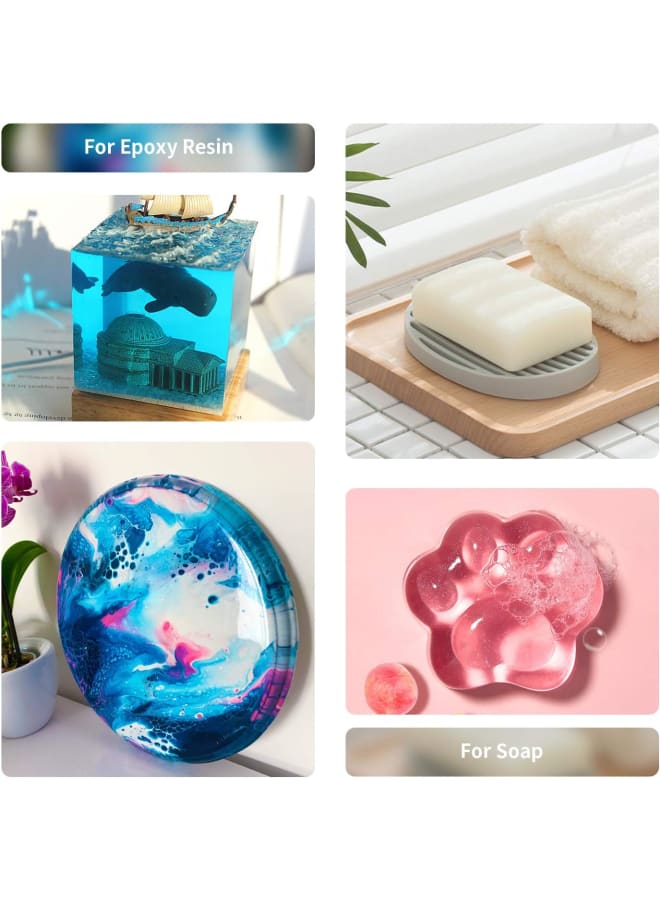 Epoxy Resin Pigment Candle Pigment 10 g x 15 Colours Natural Metallic Mica Powder for Candle Making Soap, Paint, Slime, Makeup, Nail Polish, Bath Bomb  - Image 3