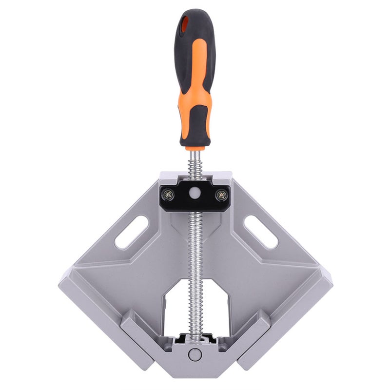 Single Handle 90° Aluminum Alloy Right Angle Woodworking Welding Corner Clamp Rotation Ja - Image 1