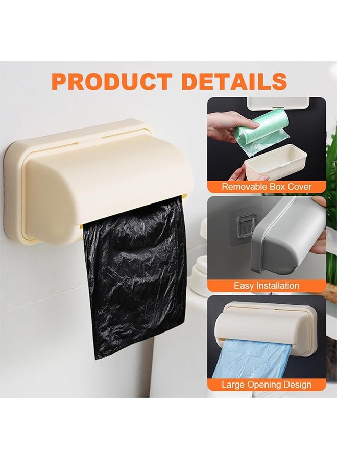 Quantum 2 PCS Trash Bag Storage Box, Plastic Wall Mount Garbage Bag Dispenser, Kitchens Storage and Organization Accessories for Homes Use - Image 3