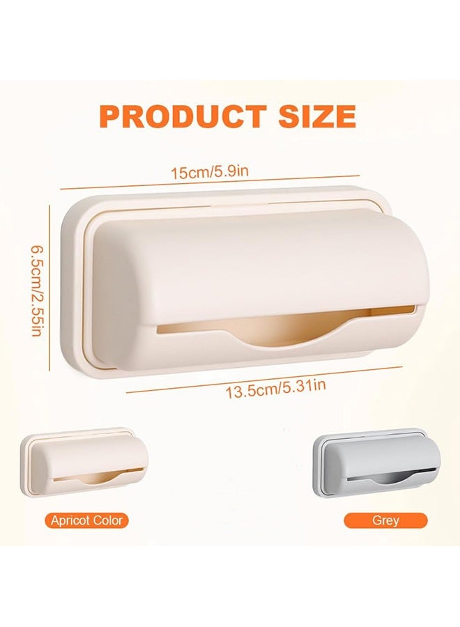 Quantum 2 PCS Trash Bag Storage Box, Plastic Wall Mount Garbage Bag Dispenser, Kitchens Storage and Organization Accessories for Homes Use - Image 2