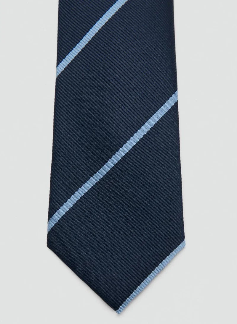 Mango Man Silk blend tie fastening