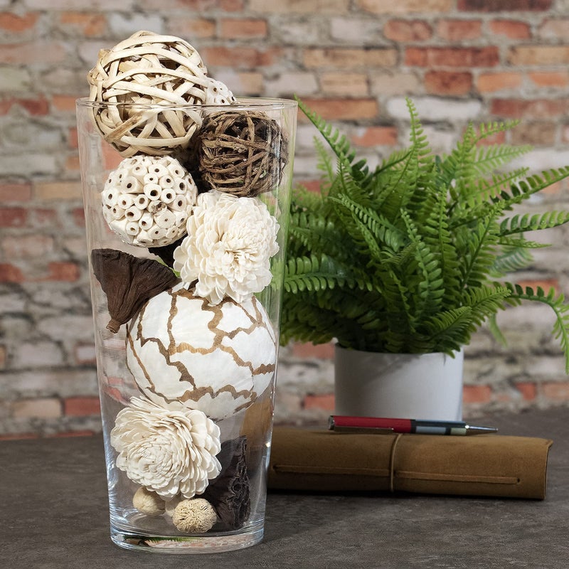 ANDALUCA Natural Tones Vase & Bowl Filler Decorative Balls (Natural Orbs) - Image 5