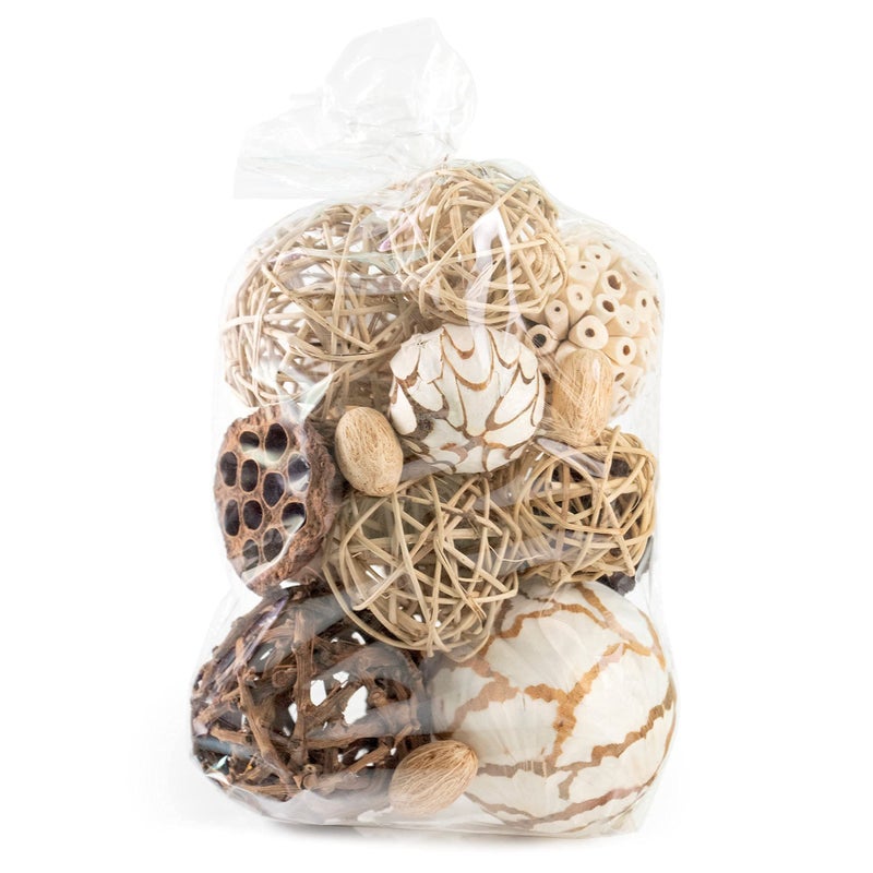 ANDALUCA Natural Tones Vase & Bowl Filler Decorative Balls (Natural Orbs) - Image 2
