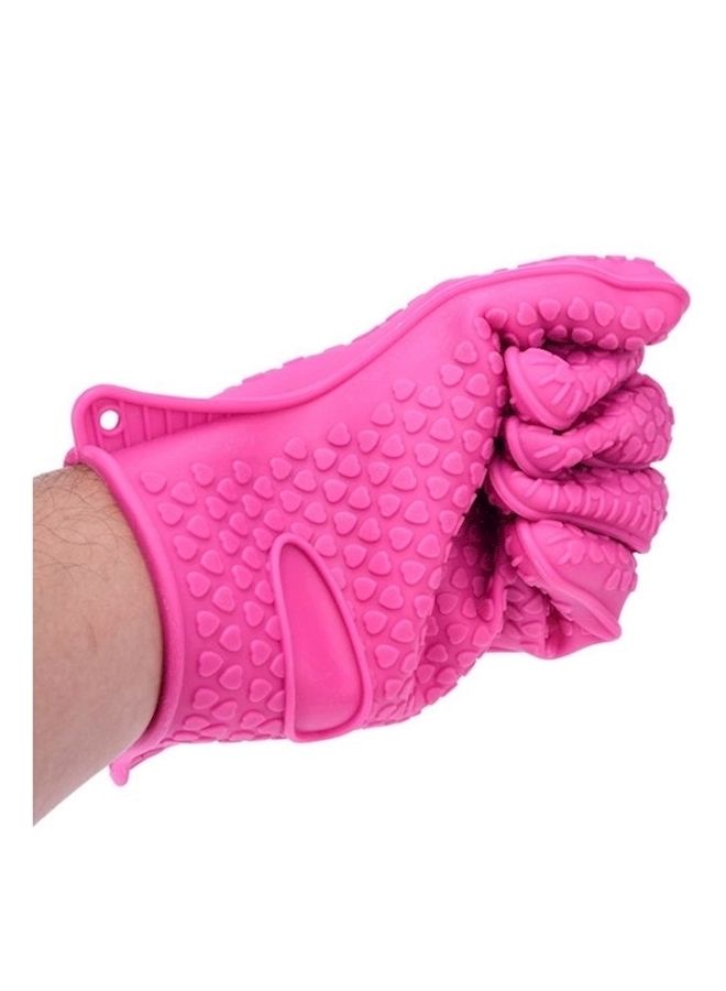NIBEMINENT Silicone Gloves Pink 19x27centimeter  - Image 2