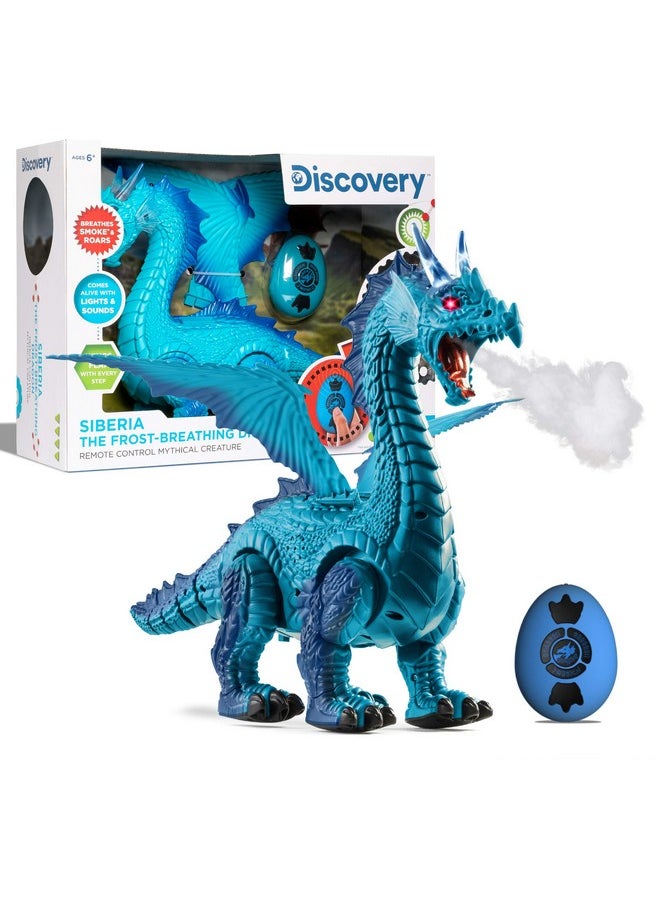 Discovery Kids Discovery Kids RC Dragon Smoke, Large Dinosaur Toy w/Actual Smoke Breath, Wing-Flapping, Roaring, Light-Up, Realistic Sound, Easy to Use Remote Control, Fire Mist, Fun Robot Birthday  - Image 1